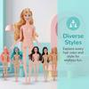 Curly Hair Action Figure Body Dark Skin DIY Dress Up Toy Supermodel Nude Doll  Doll Accessories