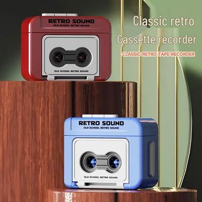 Retro-Kassettenrekorder Schlüsselanhänger Anhänger - Mini-Musik-Schmuckstück & Kassettenrekorder
