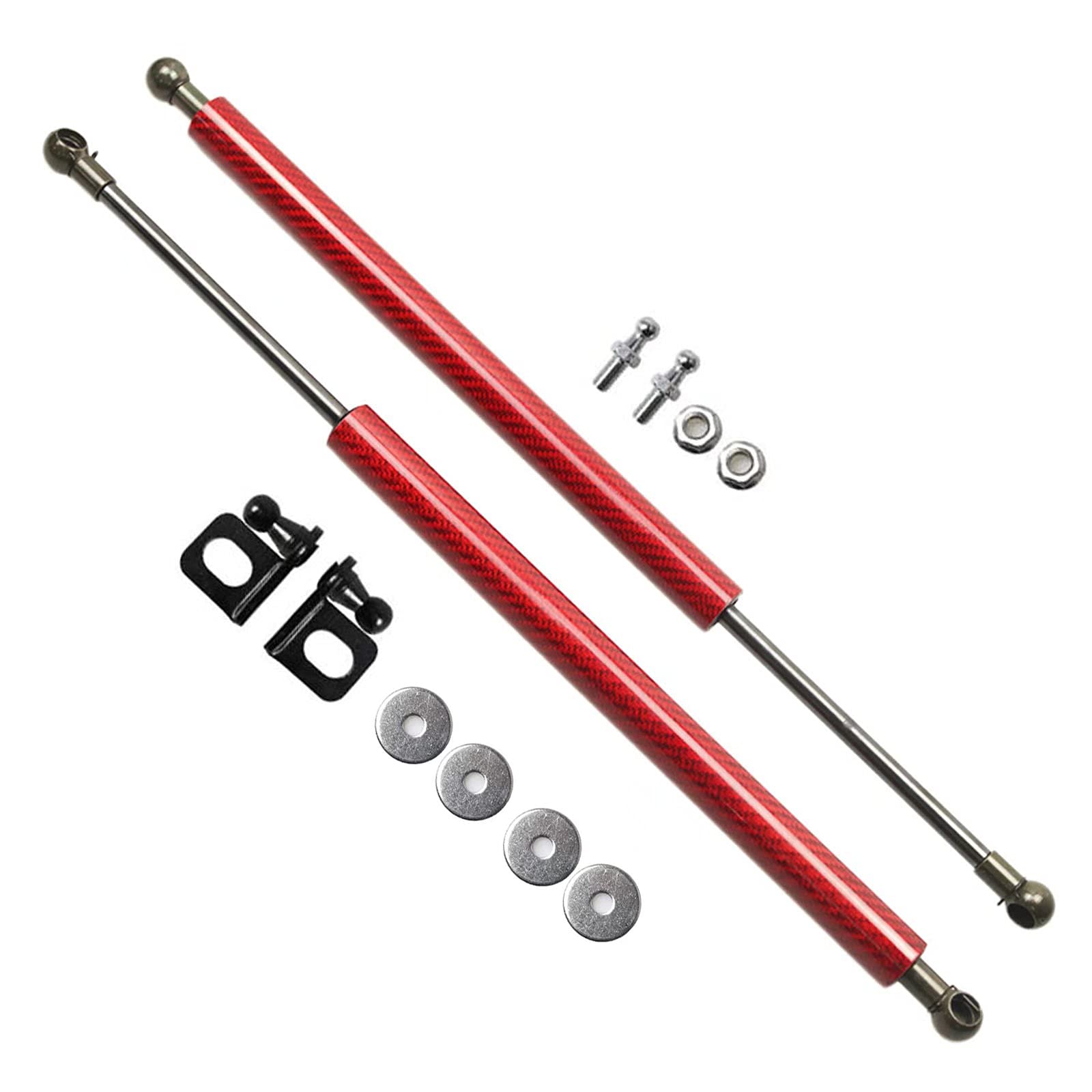 

XIANGSHANG Wagon R MH35S MH55S MH85S MH95S Wagon R Stingray Капот Автомобиль Комплект из 2 штук и Красный Карбон Японские Инструкции по Установке Включены Амортизатор,