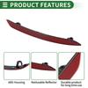 Motoforti Durable Red Plastic Bumper Reflector Side Markers for Volvo XC60 2018-2021 (Product Numbers 31656678/32293627)