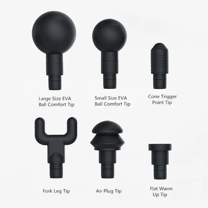 Universal Fascia Gun Massage Head Silicone Massage Gun Head Set Body Relaxation Fascia Massager Gun Replacement Silicone Head