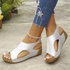 Summer Woman Sandals Shoes Soft Shoes Woman Plus Size Sandals Woman Wedge Walking Shoes Elegant Footwear Female Women Sandal