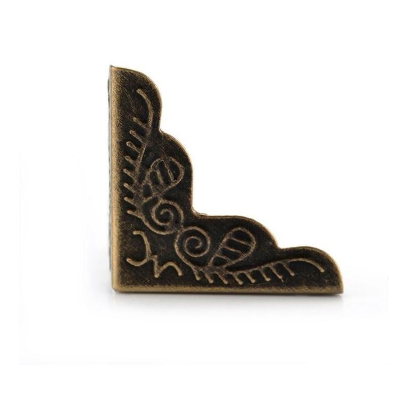 10PCS 3.6x2.4cm Luggage Case Box Corners Brackets Decorative Corner For Furniture Decorative Triangl