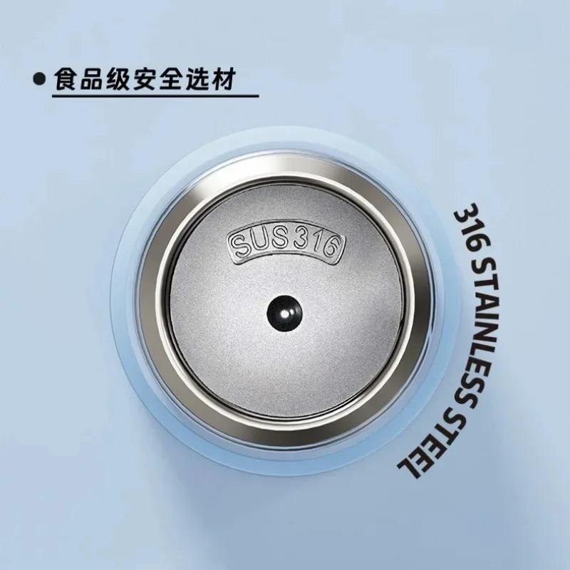 1-3PCS Gradient Stainless Steel Water Bottle - 316 Insulated Travel Tumbler with Handle Leakproof Sports Cup Triple Holiday Gift