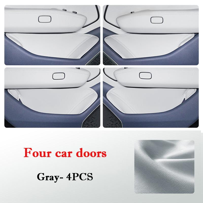 

For Lynk & Co Z10 2026 2026 Car Door Slot Protective Pad Leather Waterproof Door Groove Mat Storage Barrel Interior Accessories