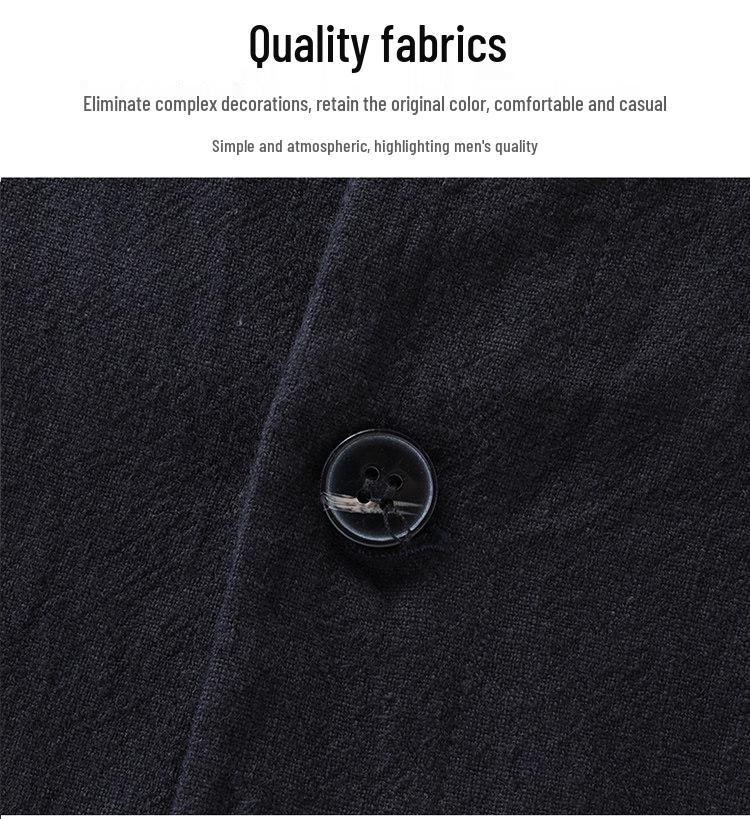 Herren 55% Leinen Baumwolle Reversjacke - Frühling/Sommer Business Casual Oberbekleidung