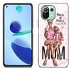 Baby Mom Girl Boy mramorové pouzdro pro Xiaomi Mi 11 Lite NE 11i 10T 11T Pro A2 A3 Lite POCO F3 M3 M4 C31 X3 Pro NFC GT černý kryt