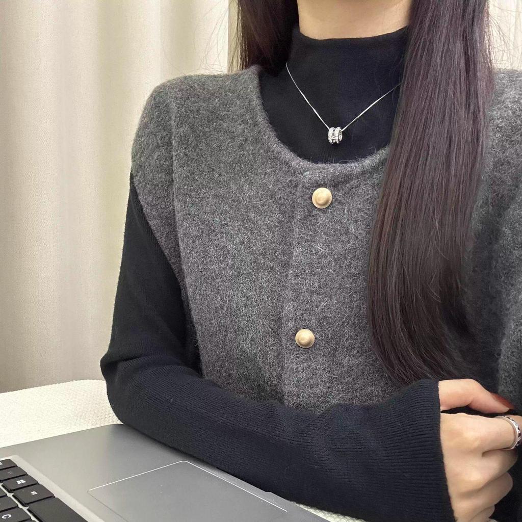 Women's Stand-Collar Layering Knit Sweater - Soft, Versatile, Long-Sleeved Autumn/Winter Top