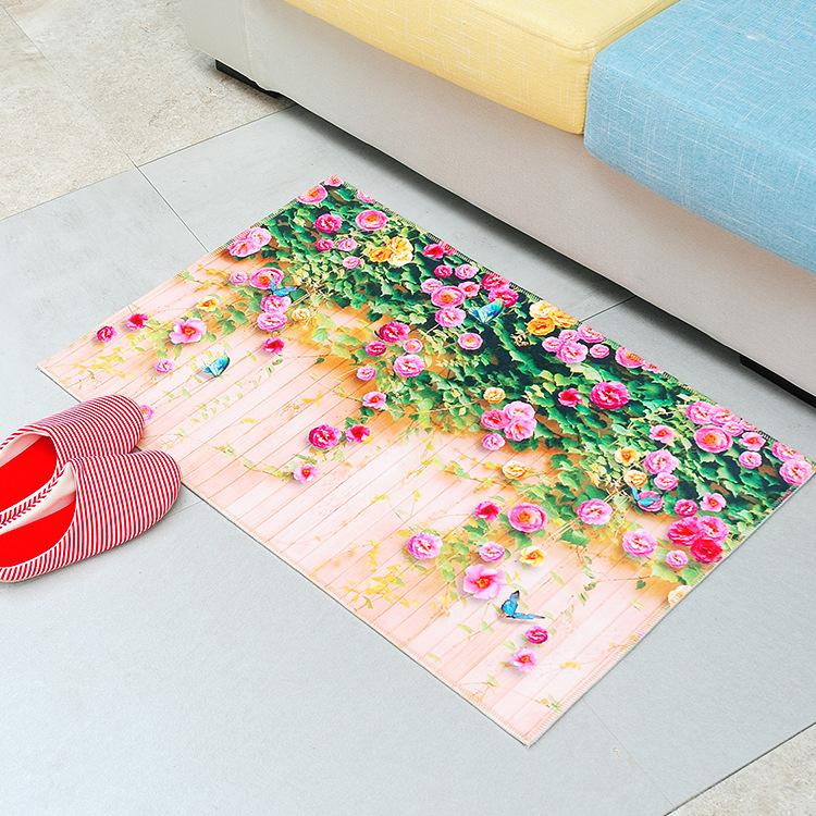 Home Cartoon Door Mat 3D Carpet 3D Print Carpet Home Bathroom Anti Slip Floor Mat Door Mat