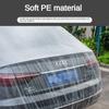 1-10 Stück Einweg-Autoabdeckung Transparent Autoabdeckung Automantel und Autoabdeckung PE-Folie Regenschutz Einweg-Autoabdeckung Auto-Staubschutz
