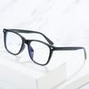 Personalized Square Rivet Decorative Glasses Frame, Anti-Blue Tr90 Flat Glasses, Can Be Equipped With Myopia Frame Glasses