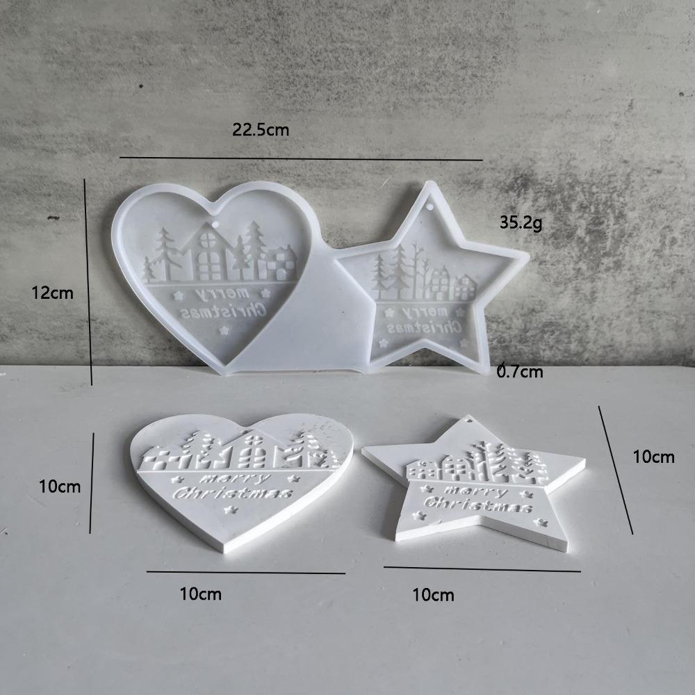 Plaster Clay Craft Gypsum Casting Molds with Hanging Loop Pendant Molds  for Resin Clay Plaster