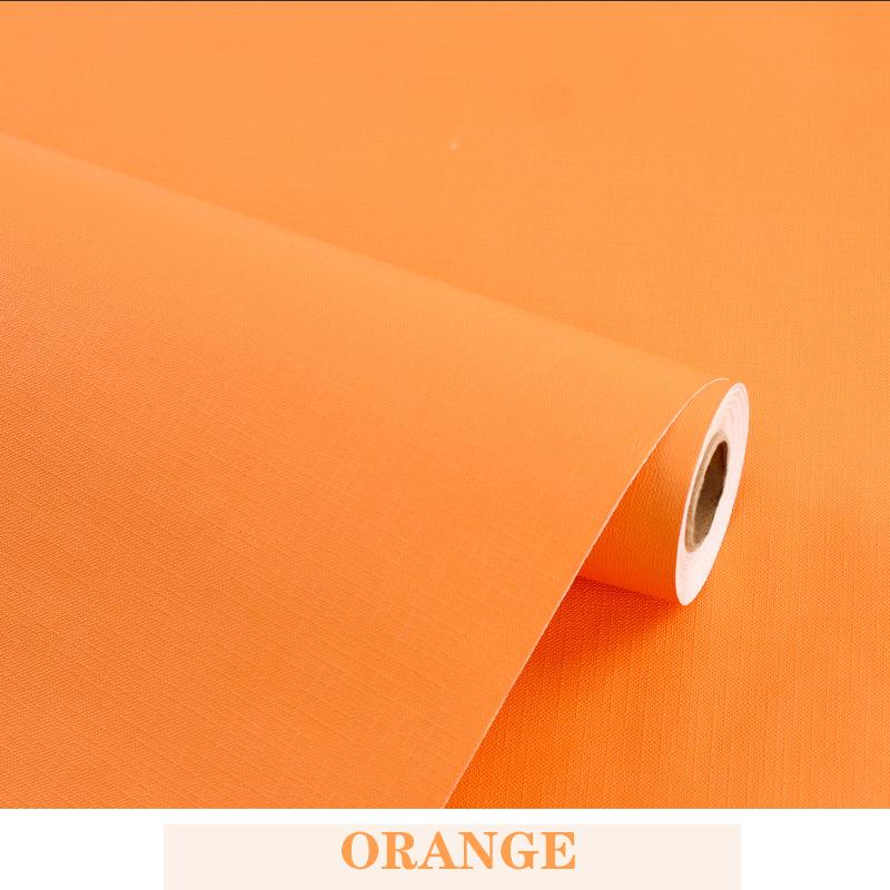 

Однотонные обои из ПВХ, водонепроницаемые, влагостойкие, самоклеящиеся, цвет макарон, наклейка на стену, ремонт мебели 10m оранжевый