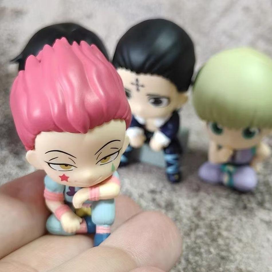 4-8pcs/set Aixlan GON FREECSS Figure  Q Version HUNTER X HUNTER Action Figure In PVC Amine Christmas Gift Collectable Statue