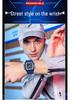 Sanda Men's Sports Barrel-Shaped Luminous Countdown Watch with Triple Time Zone and Dual Display, Waterproof Design.