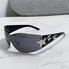 Fashion Y2k Rimless Punk Sunglasses Goggle Women Men One Piece Trendy Star Sun Glasses Bohemian Theme Party Decor Supplies