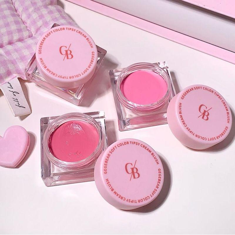 Gege Bear - Weiche Farbe Tipsy Cream Rouge für die Wangen - 1-4