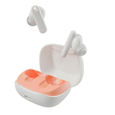 Resmi Skullcandy Buds Kablosuz Bluetooth Derinliğe Kadar 20 Saate Kadar IPX4 Orijinal Çıkartma İçerir Smokin' Kulaklıklar, 5.2 Mikrofon, Bas,