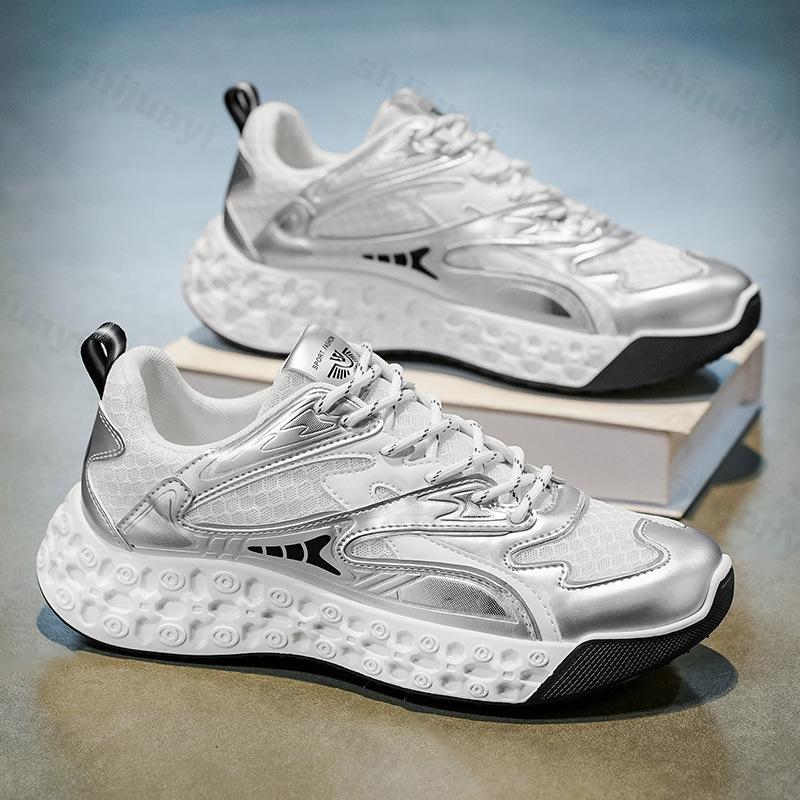 

Men s Casual Sports Shoes 2026 Summer New Mesh Breathable Low Top Thick Soled Shoes Fashi Trend Comfortable Platform sneakers 39
