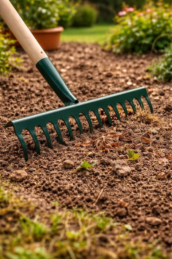 Grabie wzmocnione stalowe ogrodowe 14-zębne 360 mm nieoprawne 1 szt.