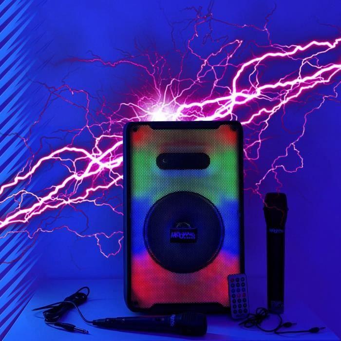 Enceinte Autonome sur Batterie Karaoke 500W MS-KARA-MOOV500 USB Bluetooth - 2 Micros - Karaoke - Enfant