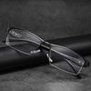 Vintage Unisex Half Frame Anti Blue Light Myopia Eyeglasses Optical Diopter Business Eyewear Near Sight Glasses