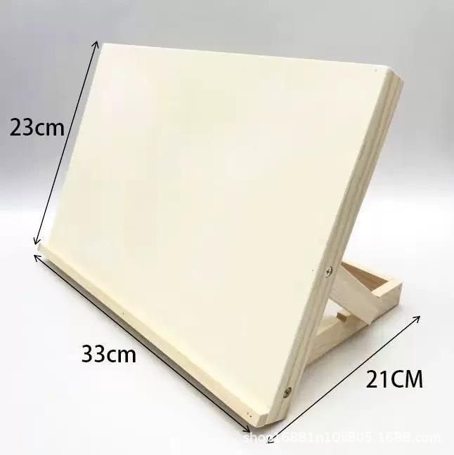 Foldable Multi-Functional Wooden Art Easel Table for Students