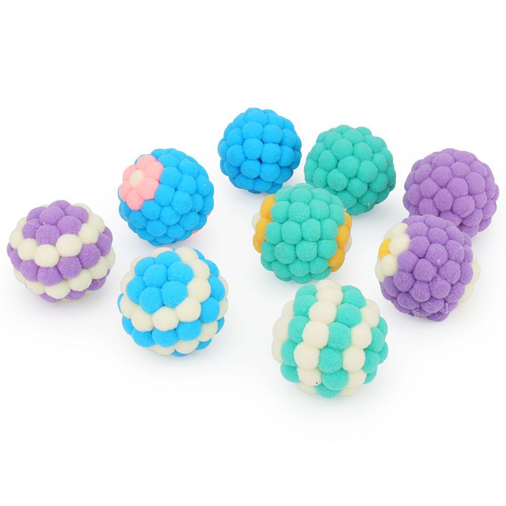 Flower Ball Teasing Cat Toy Colorful Kitten Pets Toys Molar Bolus Small Ball Pet Supplies