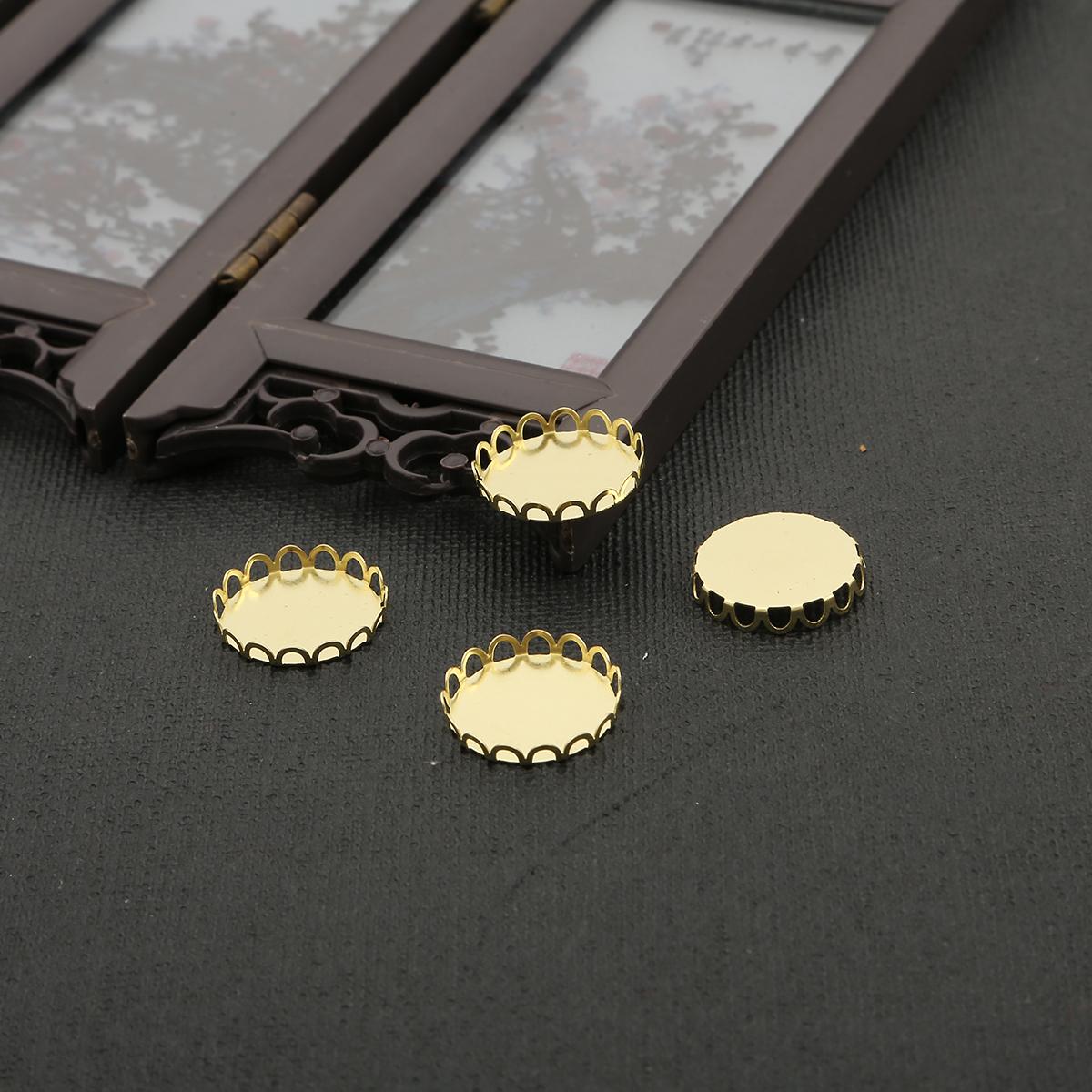 

10шт несколько размеров латунная пустая основа для колец для изготовления ювелирных изделий DIY материалы для колец 18mm 10pcs золотой