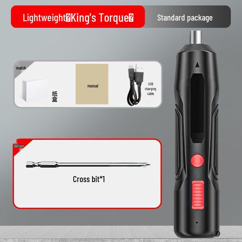Rechargeable Mini Electric Screwdriver and Drill Tool Set for Household Use