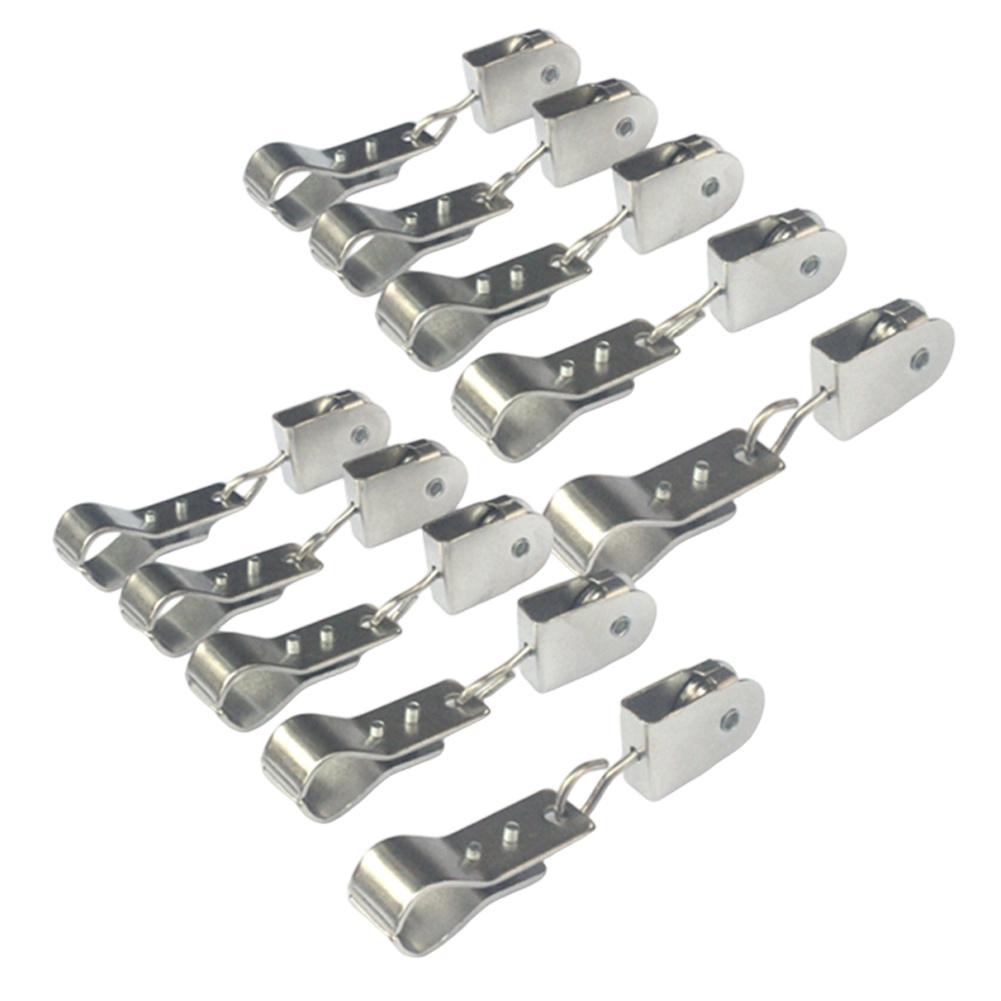 

10pcs Stainless Steel Pulley Wheel Wire Rope Crane Pulley Block Lifting Crane Swivel Hook Single Block Hanging Wire Towing Wheel