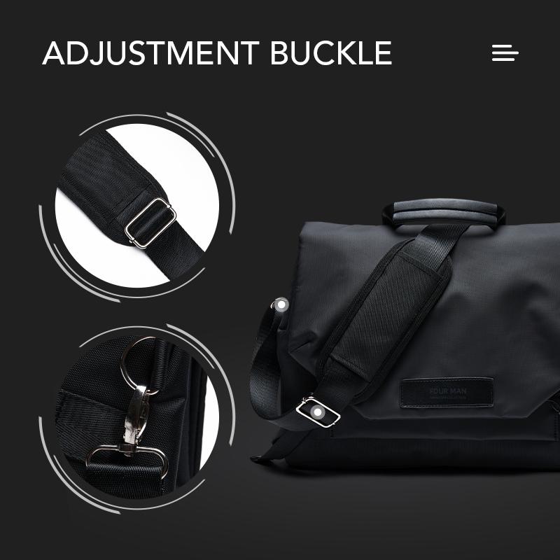 Shoulder Bag For Men Waterproof  Large Capacity Male Nylon Fashion Crossbody Bag Youth Sport Daily Business Lightweight Handbag