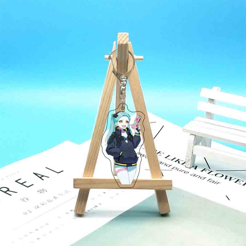 Anime 6cm Acrylketten Cartoon Ringe Tasche Rucksack Geldbörse Hängende Ornamente Fans Sammlungen Merch Geschenk