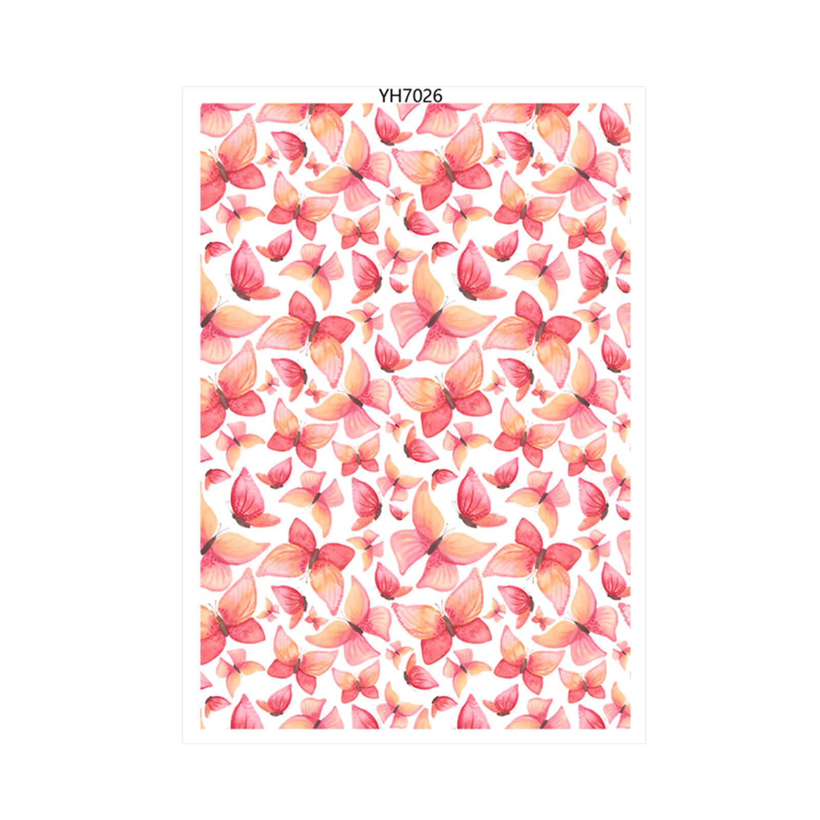 

Flower Leaf Butterfly Clay Transfer Paper for Clay Earrings Jewelry Making Water Soluble Clay Transfer Sheet 26