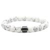 Tiger Eye & Volcanic Stone Men's Magnetic Hematite Beaded Bracelet