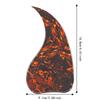 Celluloid+Plastic Acoustic Guitar Pickguard Water Drop Shape Guitar Accessories  For Guitarist