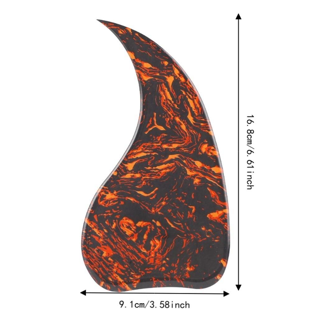 Celluloid+Plastic Acoustic Guitar Pickguard Water Drop Shape Guitar Accessories For Guitarist