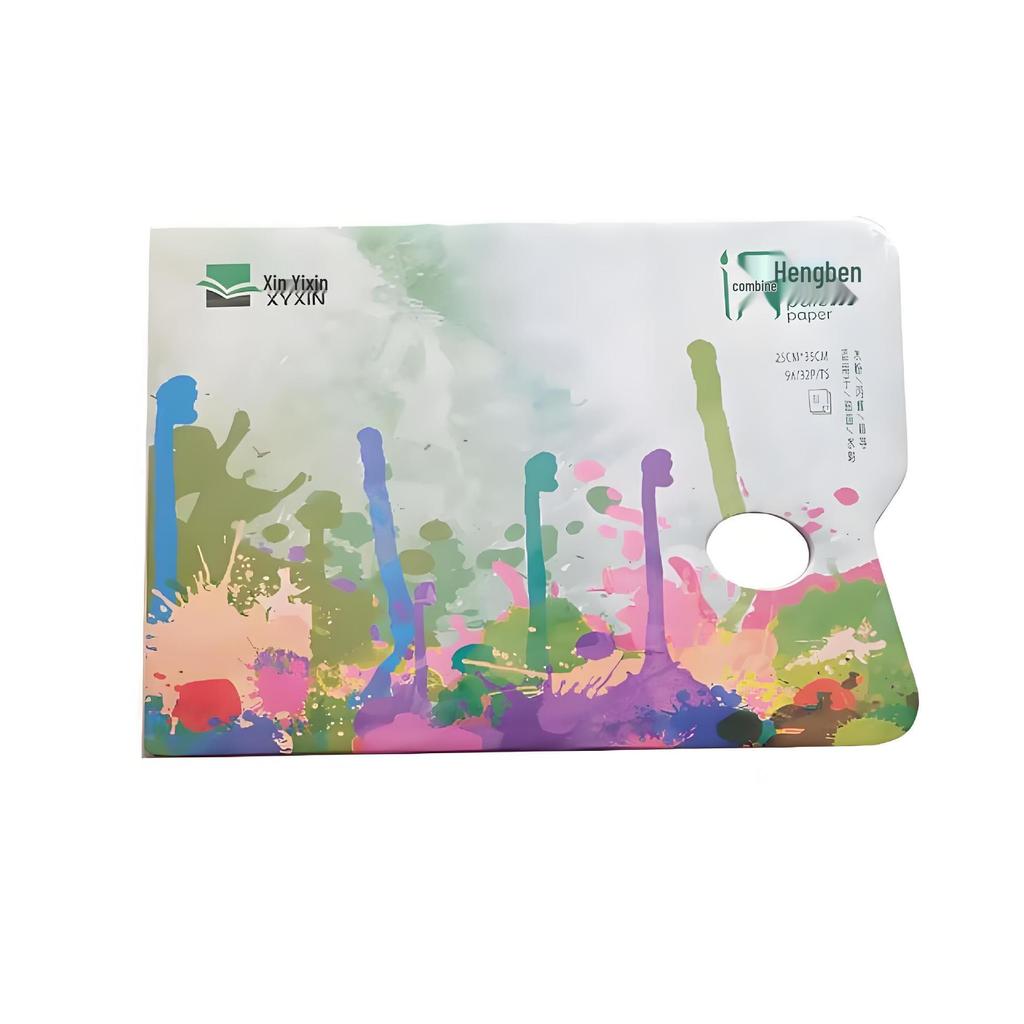 Xinyixin Dual-Sided Tearable Palette for Art Students, No-Wash, Peelable, Suitable for Watercolor and Acrylic Painting.
