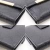 Gucci GG Bi-Fold Wallet 112664 Black Sima Leather Women Used