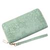 Long Zipper Clutch Bag, Enlarged Mobile Phone Bag, Embossed Design, Large Banknote Clip, Simple Women's Wallet Tide