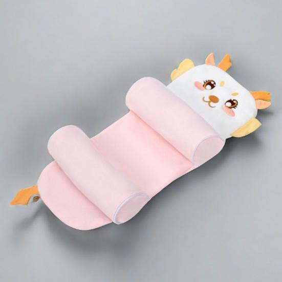 Baby Support Pillow Soft Breathable Infant Head Cushion for Newborns 0-12 Months Sleeping Lightweight Travel-friendly Baby Shaped Pillowcase