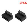 1/2/3/5PCS USB 3.0 19P 20P 90 Degree Computer Motherboard Header Adapter Plug-in Converter PC Desktop Mainboard Connector Plugs
