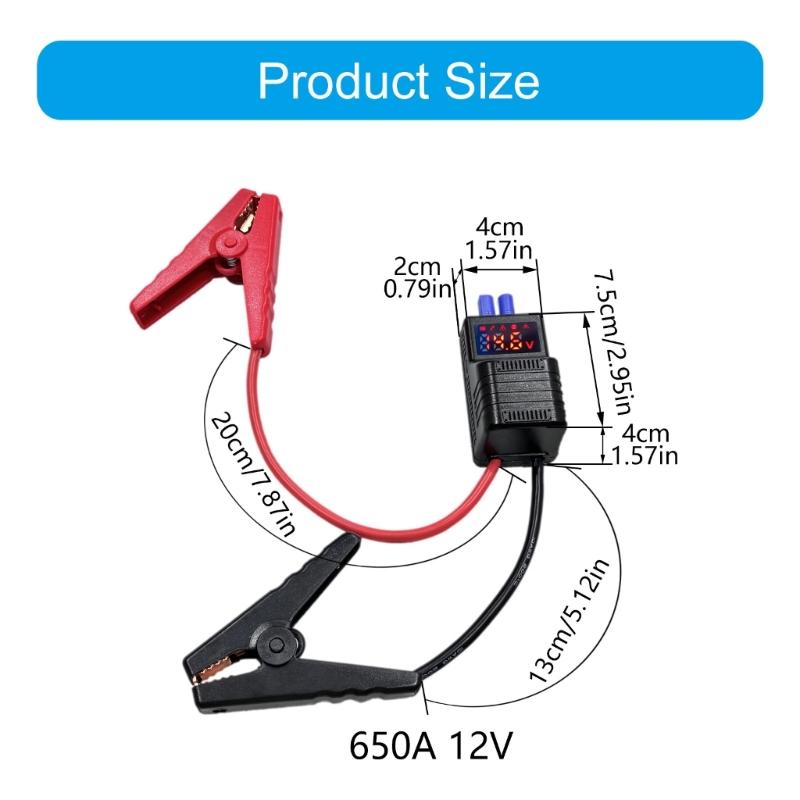 High Powered Peaks Emergency Jump Starters Clamps With Voltages Display Intelligents Safety Chip For Quick Car Jumps