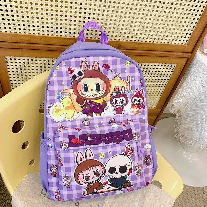 School BagsNew Children's Cartoon Cute Backpack for Primary School Students and Junior High School Girls Casual  Labub Backpack