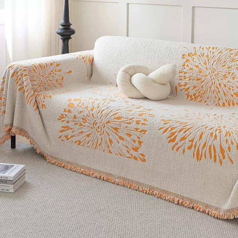 Fireworks Sofa Cover Chenille Sofa Blanket Modern Living Room Decoration Sofas Towel Universal Sofas Cover Fundas Para Sillones