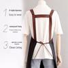 Waterproof Stain-Resistant Kitchen Apron with Simple Print