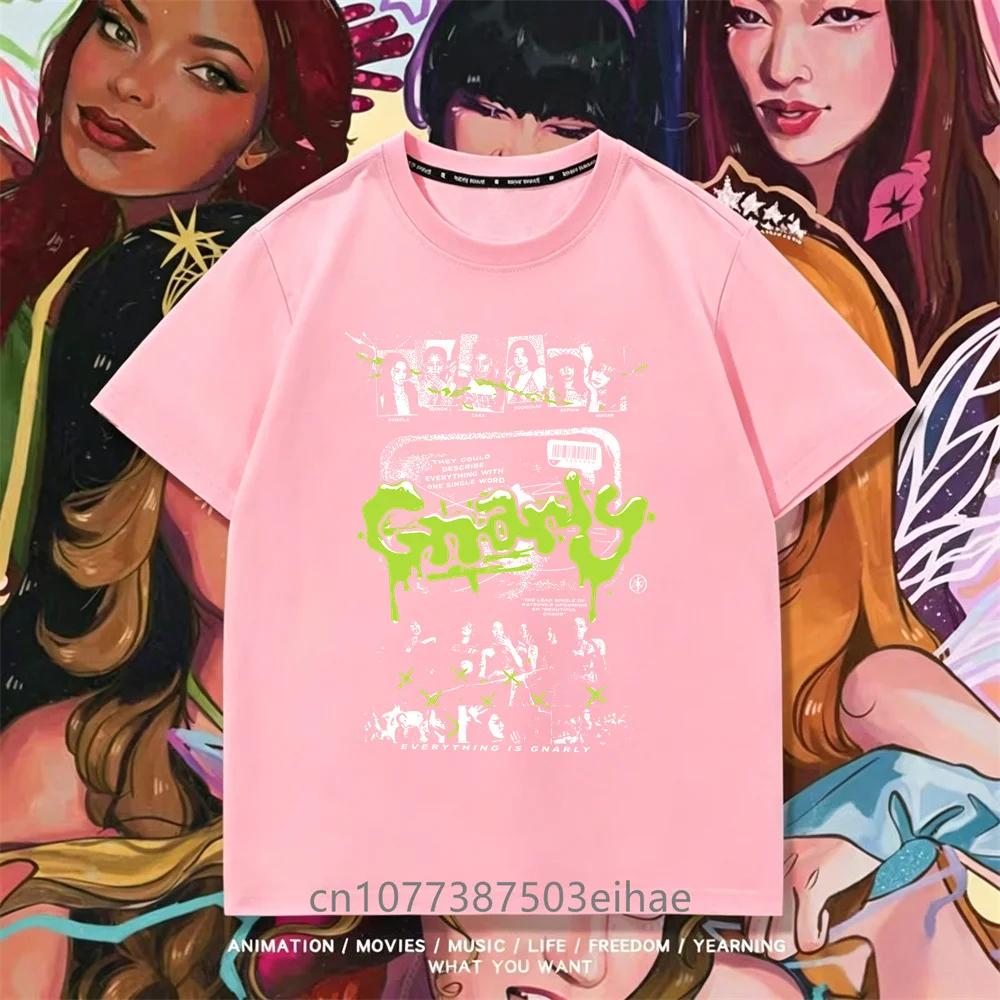 Fashion Katseye Portrait Print T Shirt Unisex Short Sleeve Boys Girls Megan Daniella Manon Lara Sofia Yunchae Kpop Street