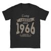 Unisex Living Legend Since 1966 Aged TShirts Cotton Tees Summer Funny ShortSleeved T Shirt O Neck Tshirt Big Size 5XL 6XL
