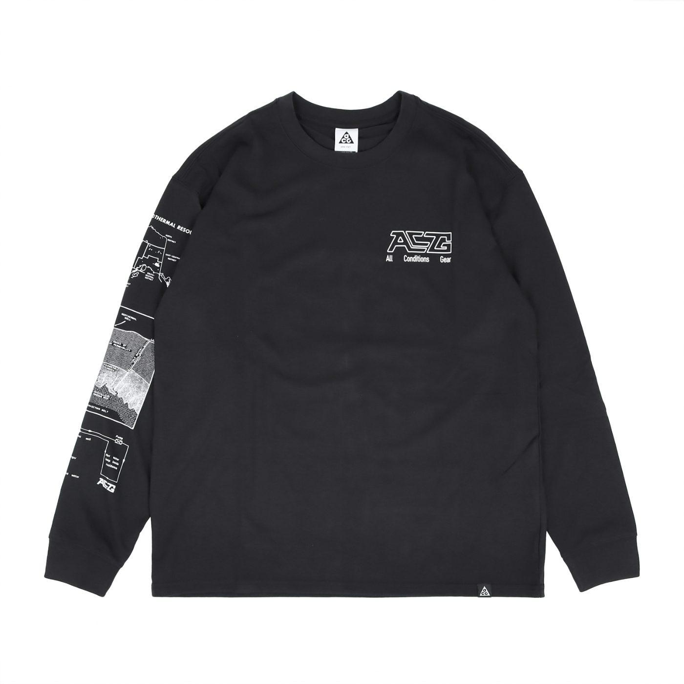 Nike Acg Geothermal Langarm-T-Shirt FZ6705-010 L schwarz