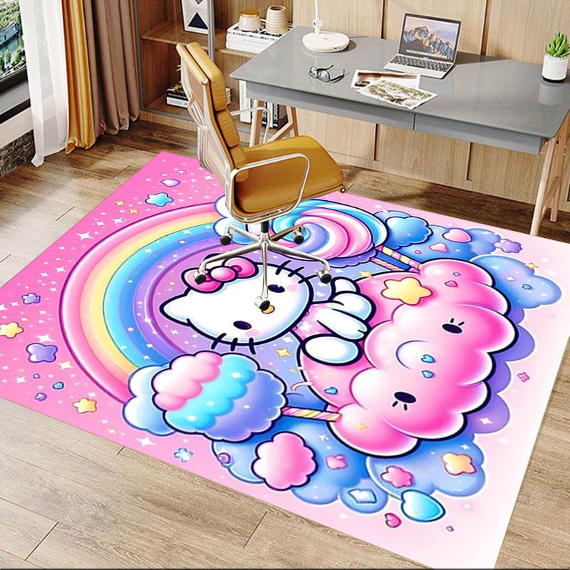 1pc Hello Kitty, Rainbow Carpet Office Rug Outdoor Mat Home Decor Area Carpet Festival Gift Office desk chair carpet